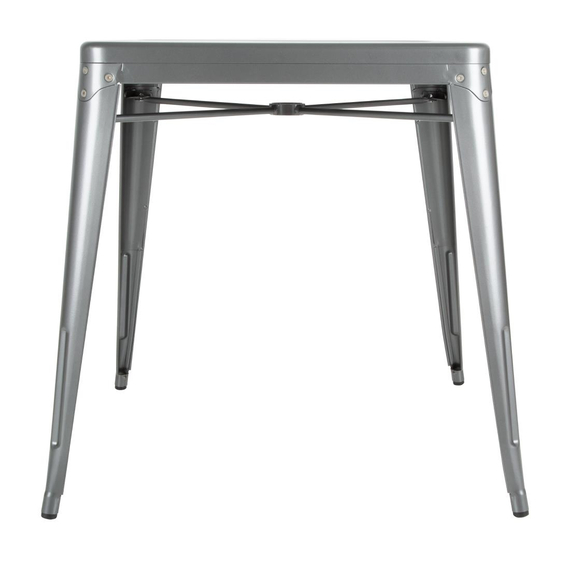 Bolero Bistro quadratischer Bistrotisch aus Stahl Grau 66cm, Bild 3