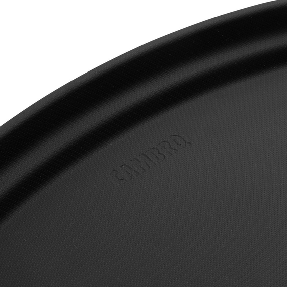 Cambro Camtread Großes Fiberglas-Ovaltablett mit rutschfester Oberfläche Schwarz 600mm, Bild 7