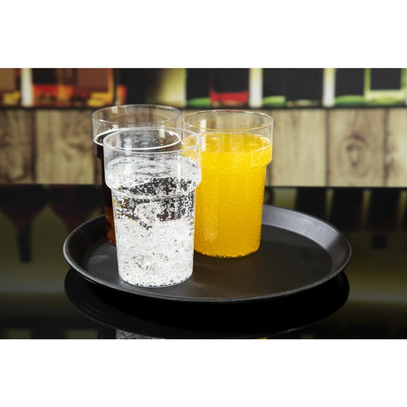 Cambro Camtread rundes rutschfestes Fiberglas Tablett schwarz 28cm, Bild 6