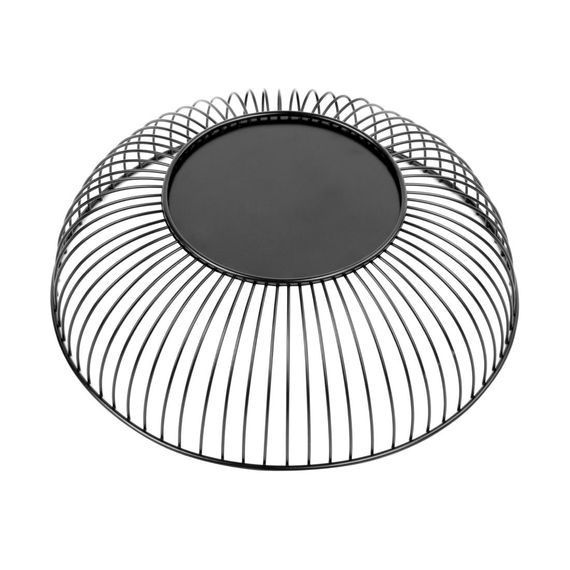 Olympia Wire Food Display Bowl Rund Schwarz 285x85mm, Bild 3