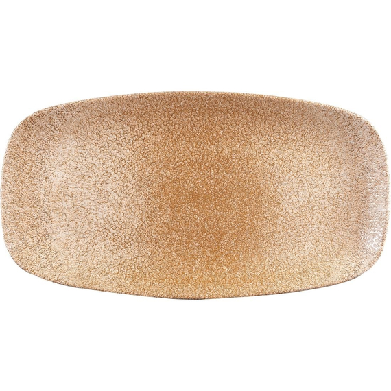 Churchill Studio Prints Raku-Teller, rechteckig, Granatorange, 355 mm, (6 Stück)