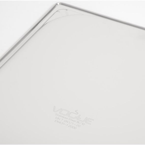 Vogue Strapazierfähiger GN-Behälter 1/1 Edelstahl 20mm, Bild 8