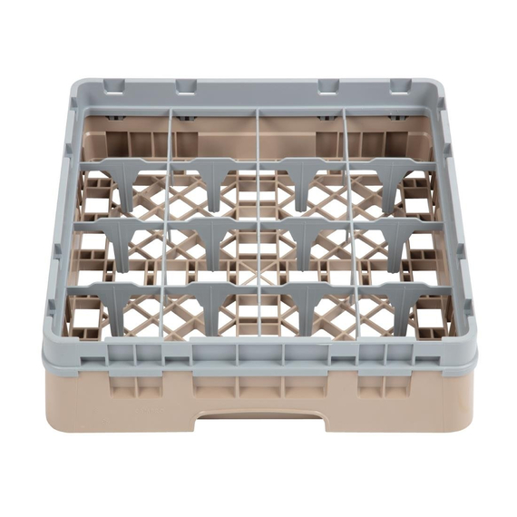 Cambro Gläserspülkorb beige mit 16 Fächern max Glashöhe 9,2cm
