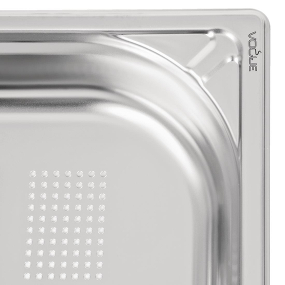 Vogue Strapazierfähiger, gelochter GN-Behälter 1/1 Edelstahl 65mm, Bild 5