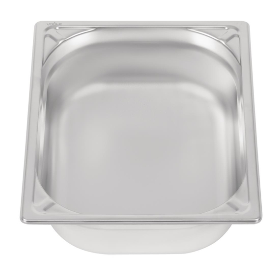 Vogue Strapazierfähiger GN-Behälter 1/2 Edelstahl 100mm, Bild 2