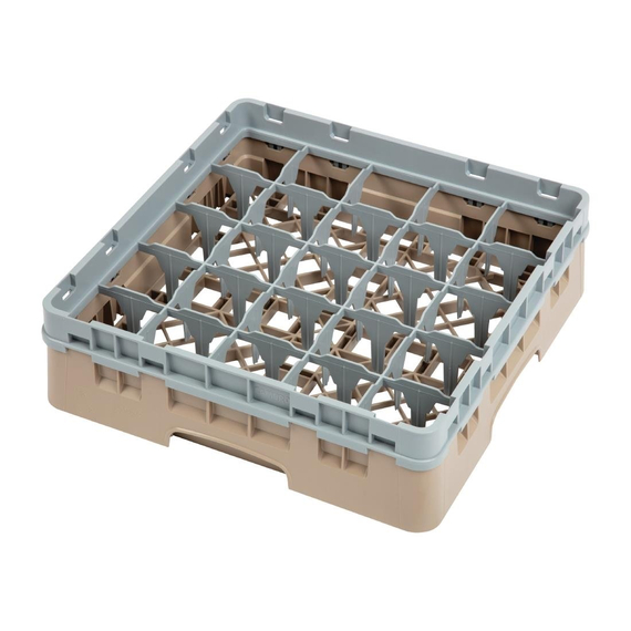 Cambro Gläserspülkorb beige mit 25 Fächern max Glashöhe 9,2cm, Bild 2