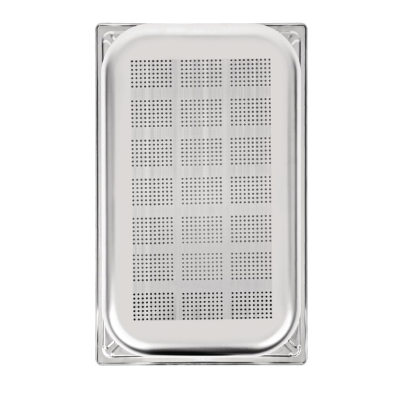 Vogue Strapazierfähiger, gelochter GN-Behälter 1/1 Edelstahl 100mm, Bild 6