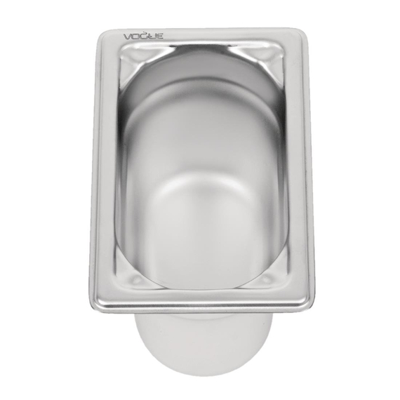 Vogue Strapazierfähiger GN-Behälter 1/9 Edelstahl 100mm