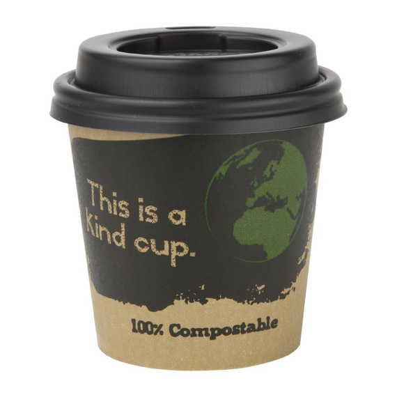 Fiesta Compostable Kompostierbare Deckel für Espressobecher 11,3cl (50 Stück), Bild 4
