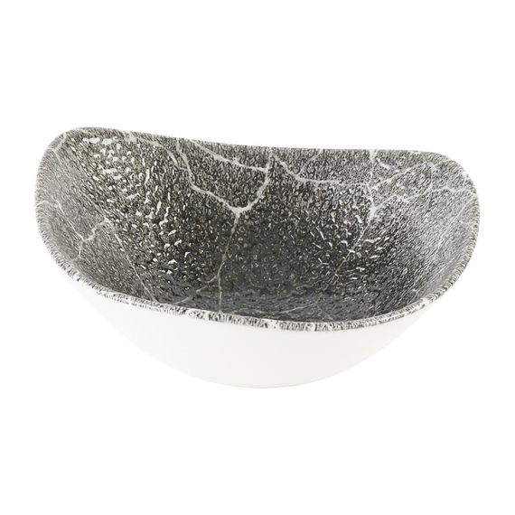 Churchill Studio Prints Kintsugi Quartz Schwarze dreieckige Schale, 185 mm, (12 Stück), Bild 2