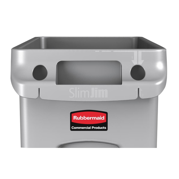Rubbermaid Slim Jim Abfalleimer 87L, Bild 3