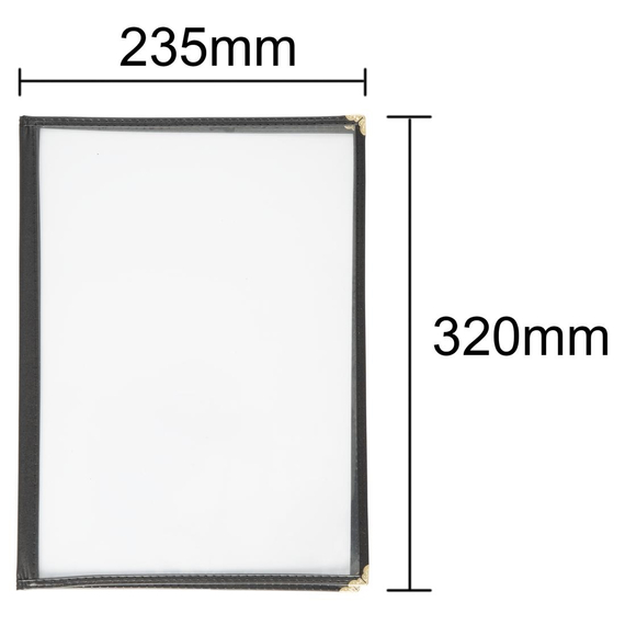 Olympia Einsteckhülle schwarz A4 4 Seiten, Bild 3