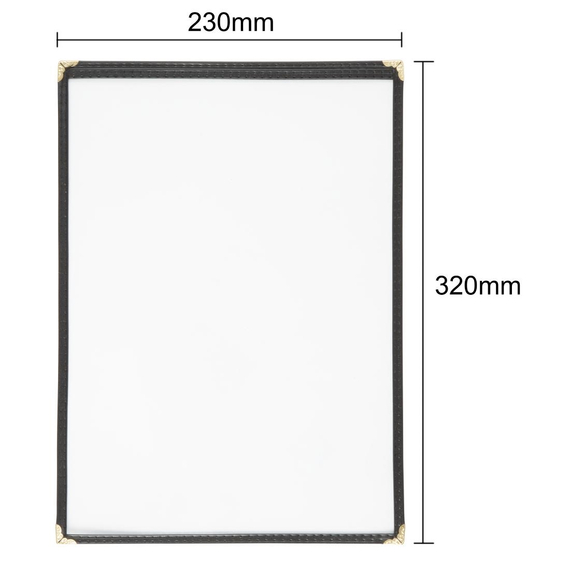 Olympia Speisekartenhülle im amerikanischen Stil Schwarz A4, Bild 2