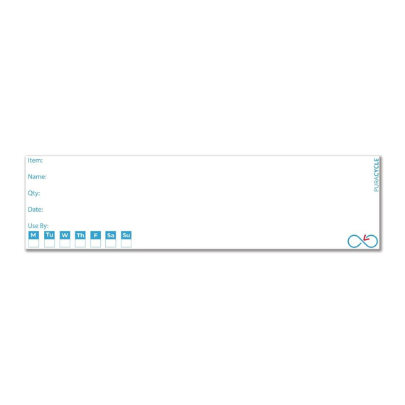 Puracycle Wiederverwendbare Tages-Flaschenetiketten (25 Stück)