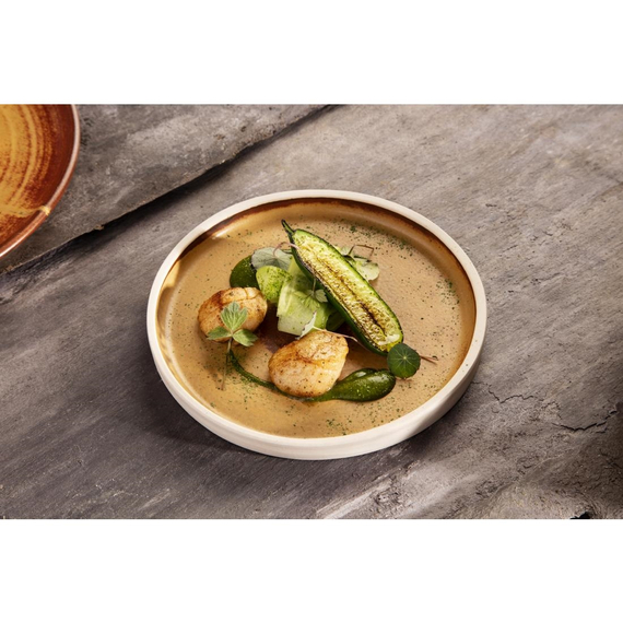 Olympia Canvas flacher runder Teller siena-rost 18cm (6 Stück), Bild 7