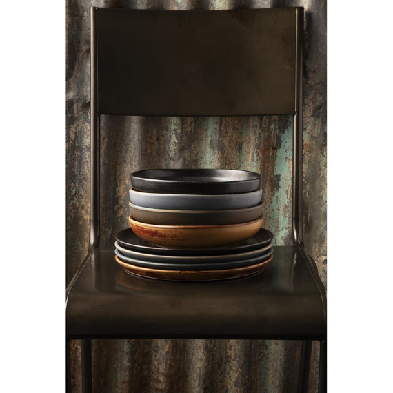 Olympia Canvas runder Teller mit schmalem Rand granit-blau 26,5cm (6 Stück), Bild 6