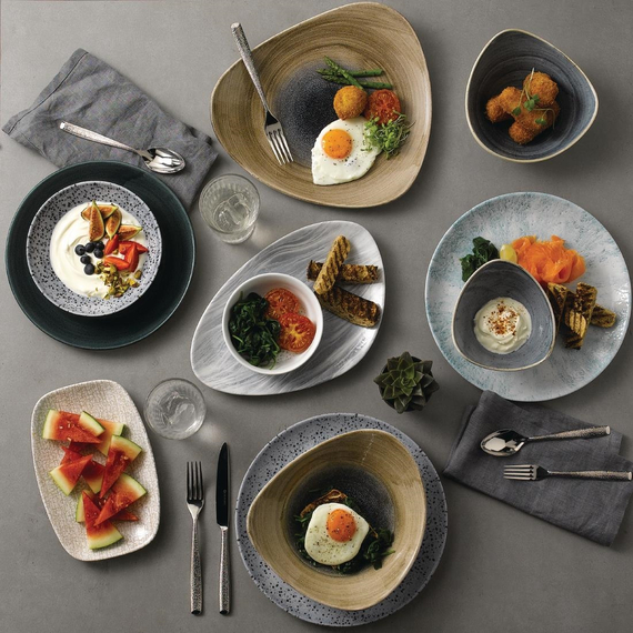 Churchill Stonecast Patina Coupe-Teller, rustikales Blaugrün, 260 mm, (12 Stück), Bild 3