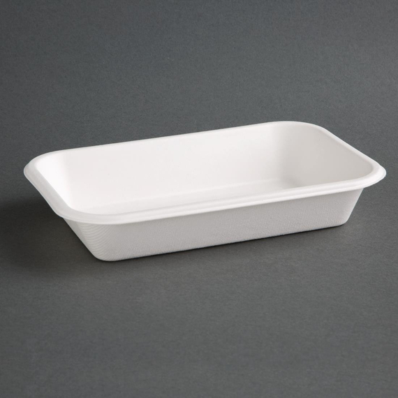 Fiesta Compostable kompostierbare Menüschalen aus Bagasse 68cl (50 Stück), Bild 3