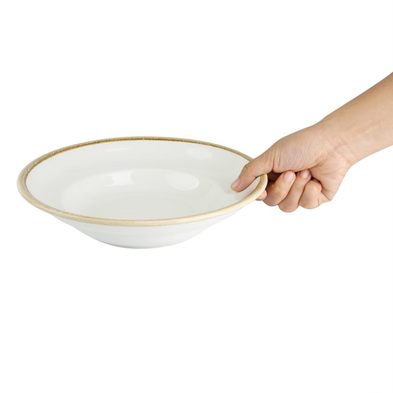 Olympia Kiln Pasta Schüssel Kreide 250mm 340ml (4 Stück), Bild 3