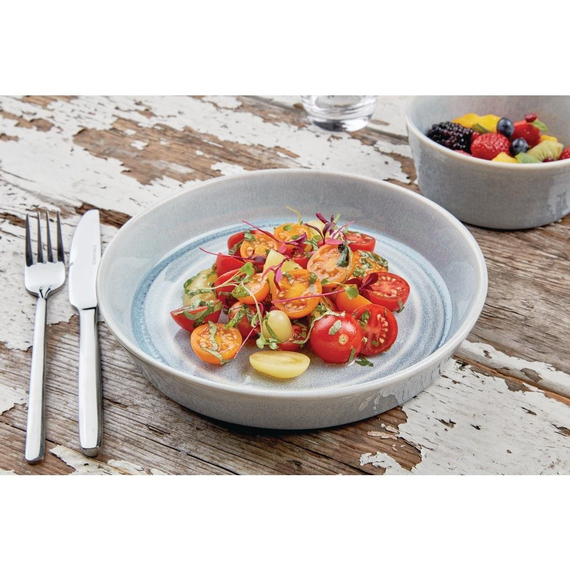 Olympia Cavolo Flache runde Schale eisblau 22cm (4 Stück)