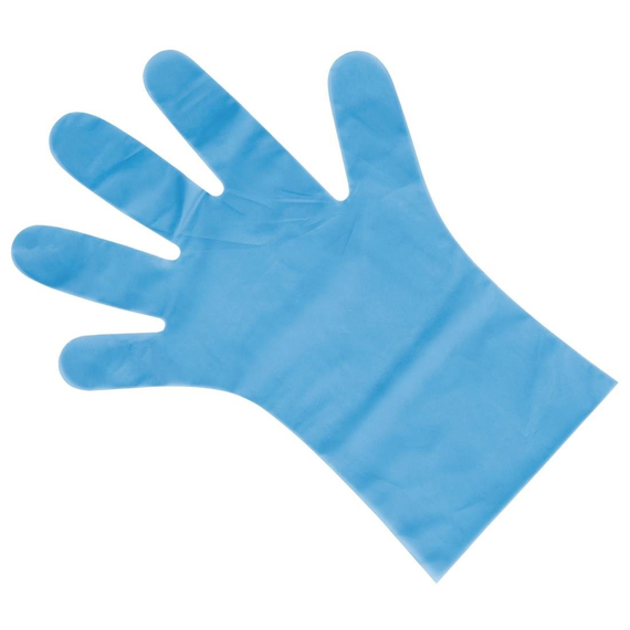 Nisbets Essentials Puderfreie TPE-Handschuhe Blau XL (200 Stück), Bild 3