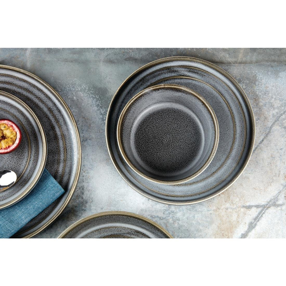 Olympia Cavolo Charcoal Dusk Flache runde Schale - 220mm (4 Stück), Bild 2