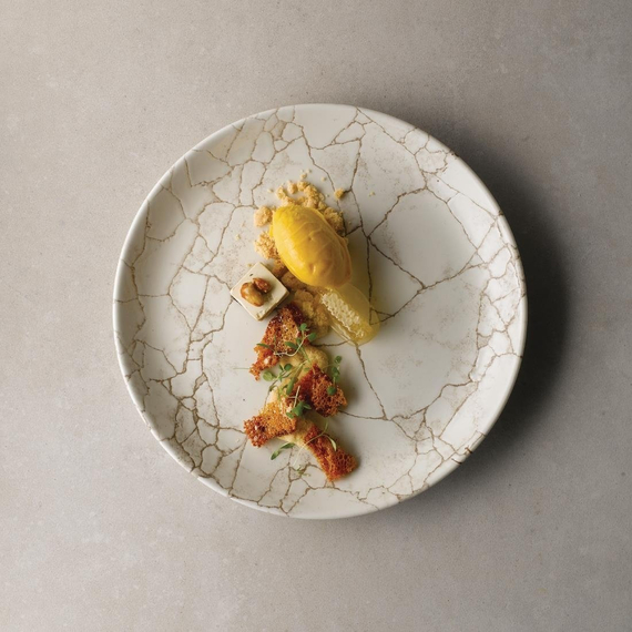 Studio Prints Kintsugi Achatgrauer Coupé-Teller, 217 mm, (12 Stück)