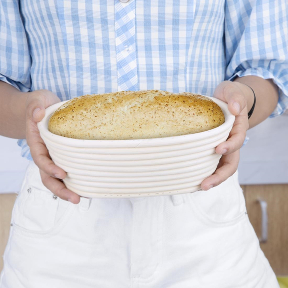 Vogue Rattan Gärkorb Oval 210x150x80mm, Bild 5