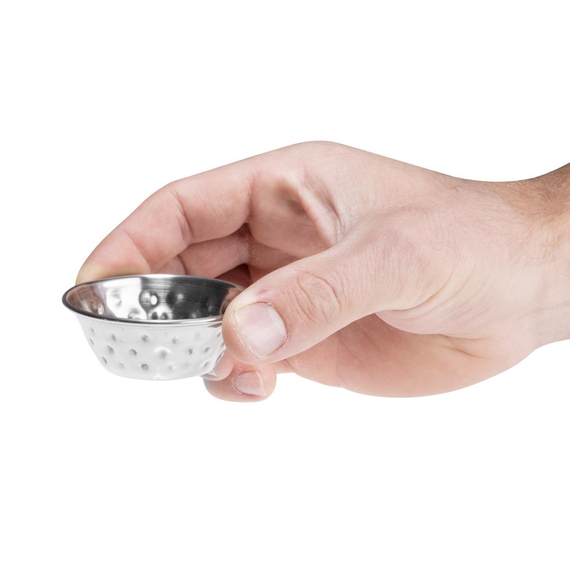 Olympia Soßenbecher aus gehämmertem Edelstahl, 45 ml, 12 Stück, Bild 5