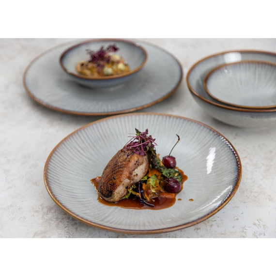 Olympia Drift Grey Embossed Coupe Niedrige Schalen 260mm (4 Stück), Bild 8