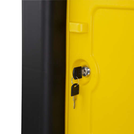 Jantex Reinigungswagen Schwarz mit abschließbarem Schrank, Bild 4