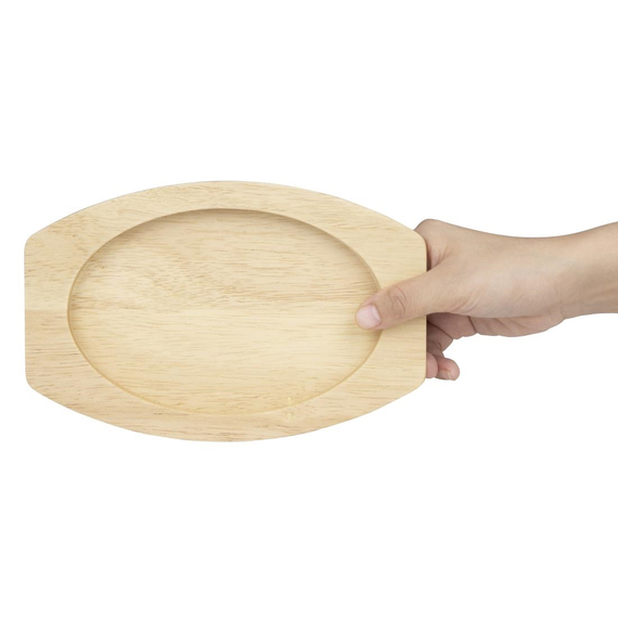 Olympia Hevea Brett für Gusseisen Oval Schüssel mit Ohren 230x135mm für FW818, Bild 5