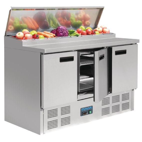 Polar Serie G gekühlte Saladette und Pizzatisch 390 Liter