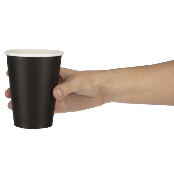 Fiesta Recyclable Coffee To Go Becher 340ml schwarz x1000 (1000 Stück), Bild 5