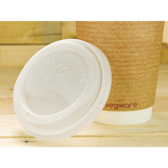 Vegware kompostierbare Heißgetränkebecher-Deckel 34 & 45,5cl (1000 Stück), Bild 5