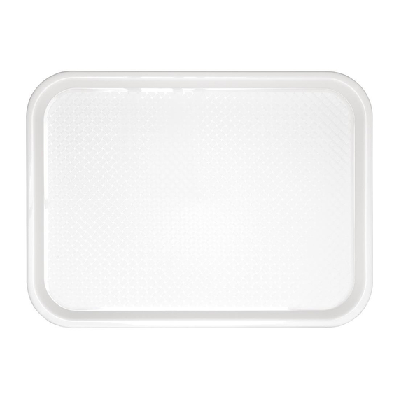 Olympia Kristallon Polypropylen Fast Food Tablett Weiß Klein 345mm, Bild 2