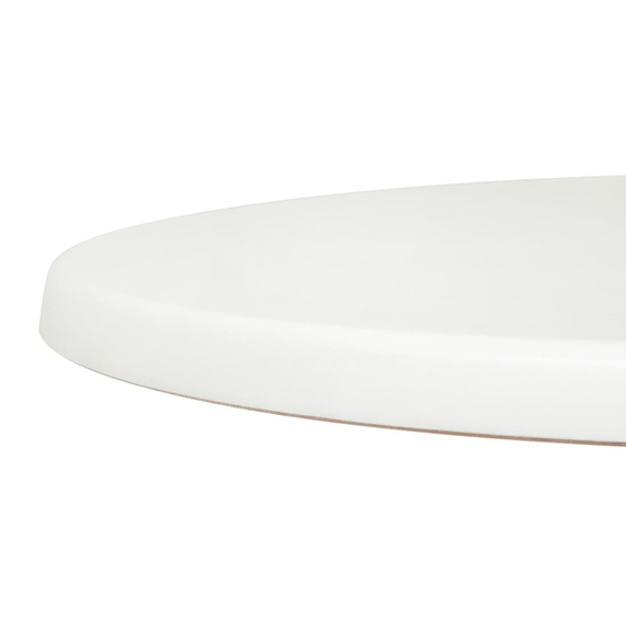 Bolero Vorgebohrte Runder Tischplatte Weiß 600mm, Bild 2