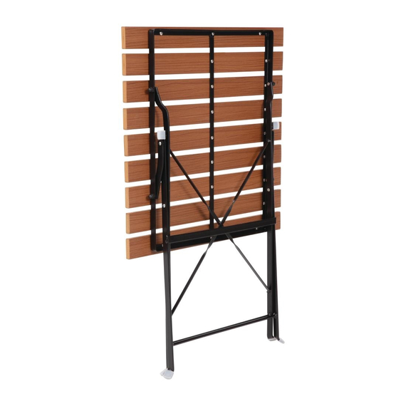 Bolero quadratischer klappbarer Terrassentisch Holzimitat 60cm, Bild 10