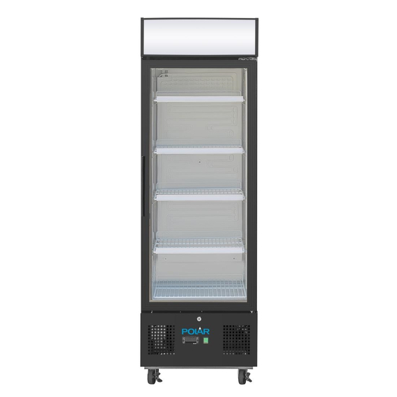 Polar G-Serie Standkühlschrank mit Display 218Ltr Schwarz, Bild 3