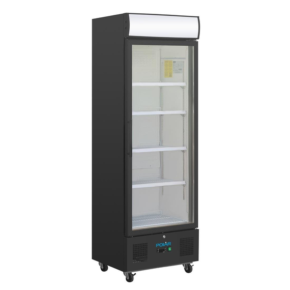 Polar G-Serie Standkühlschrank mit Display 368Ltr Schwarz, Bild 3