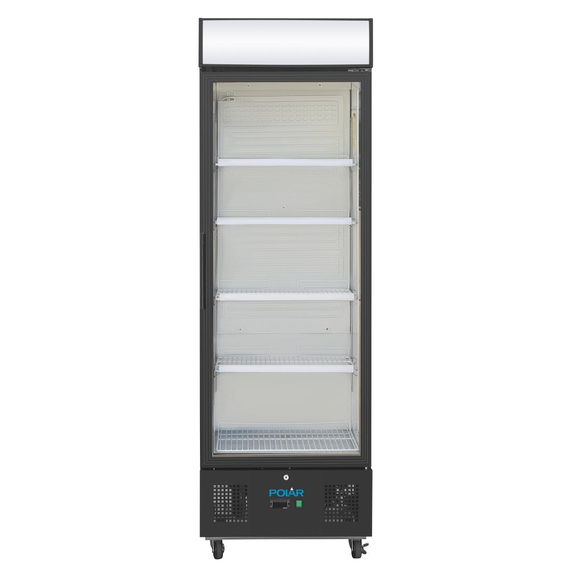 Polar G-Serie Standkühlschrank mit Display 368Ltr Schwarz, Bild 2