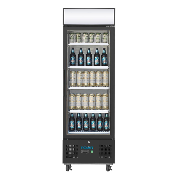 Polar G-Serie Standkühlschrank mit Display 218Ltr Schwarz, Bild 5