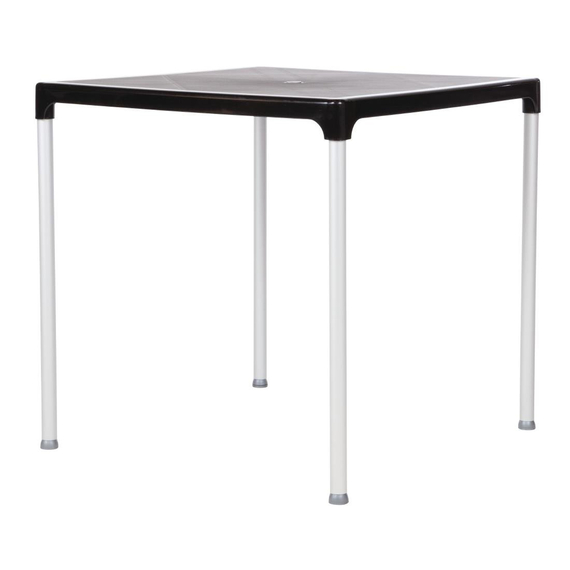 Bolero quadratischer Tisch Kunststoff schwarz 75cm, Bild 7