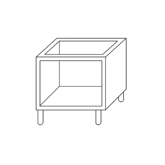 Gastro M Unterschrank 60/60B ohne Türen