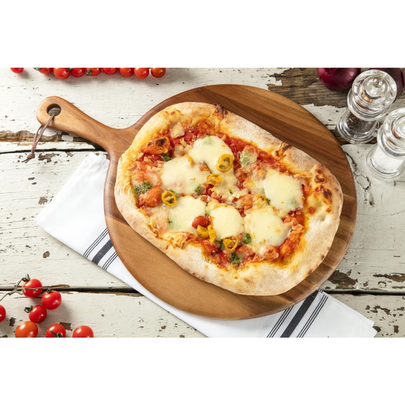 Olympia rundes Servierbrett Akazienholz mit Griff 35,5cm, Bild 7