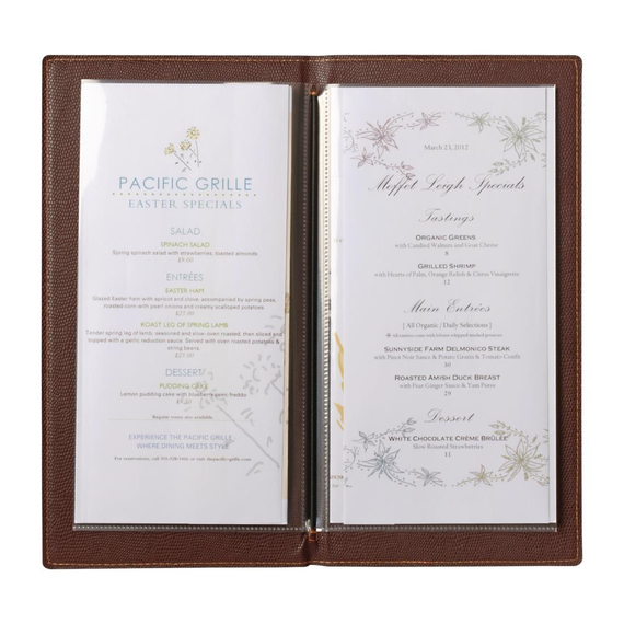 Securit Menümappe hellbraun A5, Bild 6