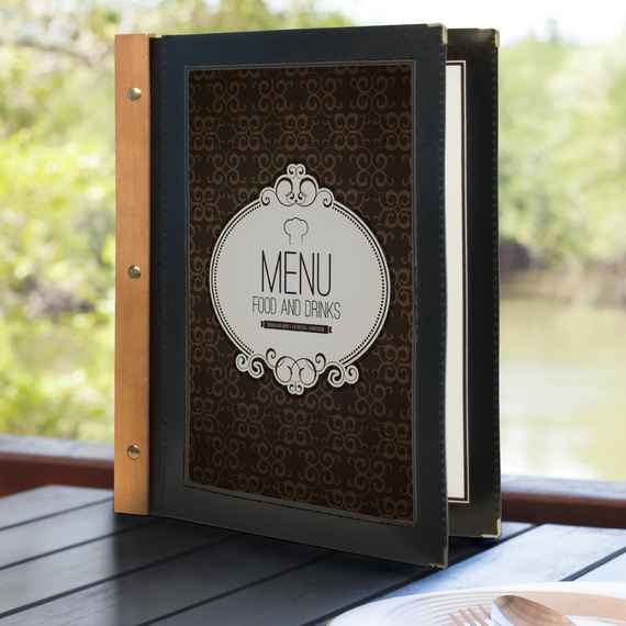 Securit Einsteckhüllen schwarz A4 (5 Stück)