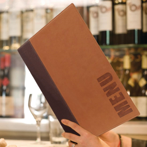 Securit Menümappe hellbraun A4, Bild 6