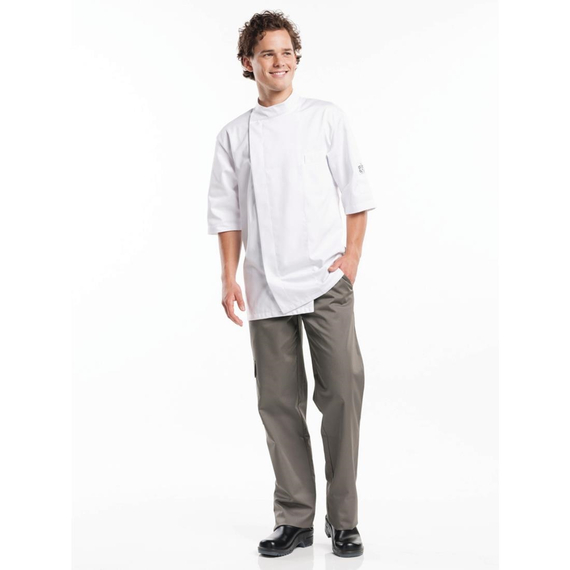 Chaud Devant Bacio Kochjacke kurze Ärmel weiß - M, Bild 2