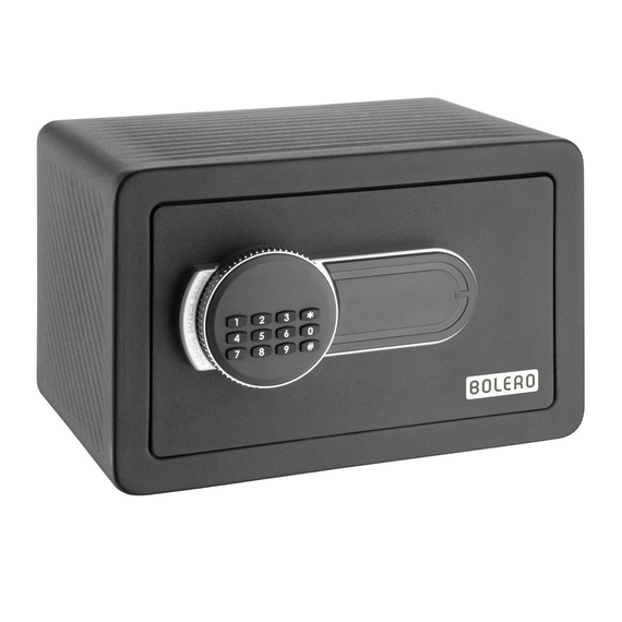 Bolero Standard Hotelsafe Schwarz 200x310x200mm